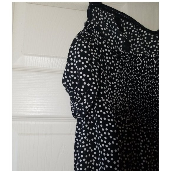 Polka dot Express shirt blouse size 12 - Picture 5 of 6